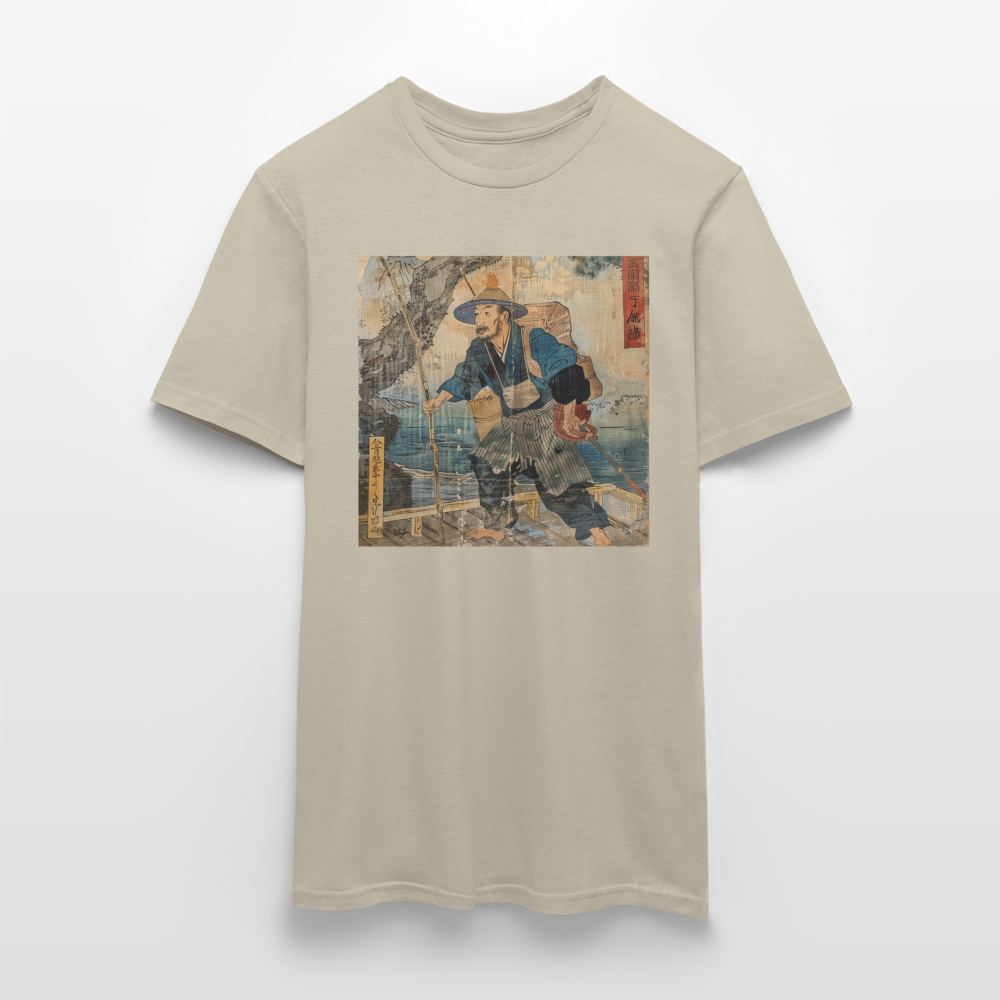 Fiskaren som bytte karriär, T-shirt herr - sandbeige