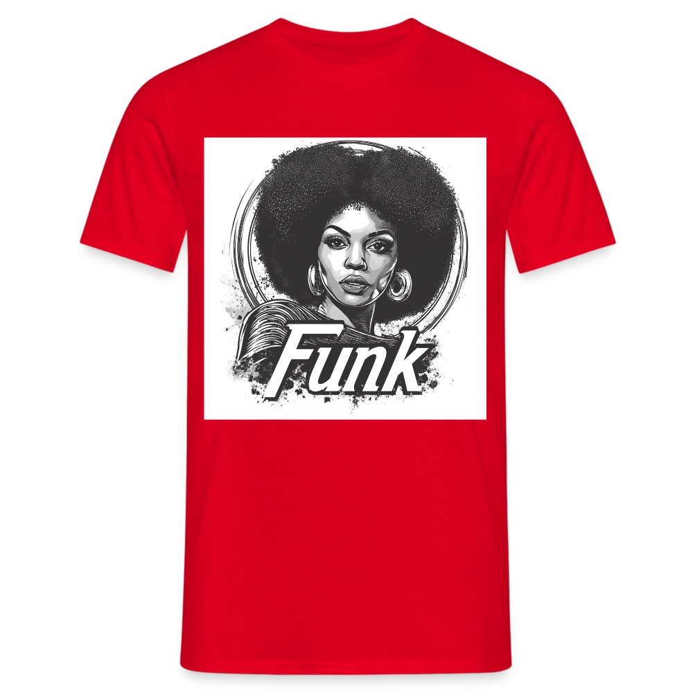 Funk Queen: Power in Motion, T-shirt herr - röd