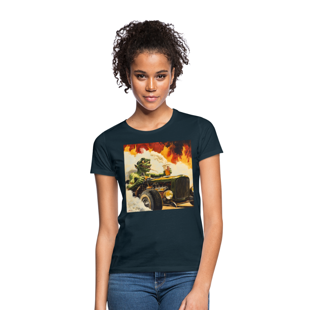 Ragg-Rex, T-shirt dam - marinblå