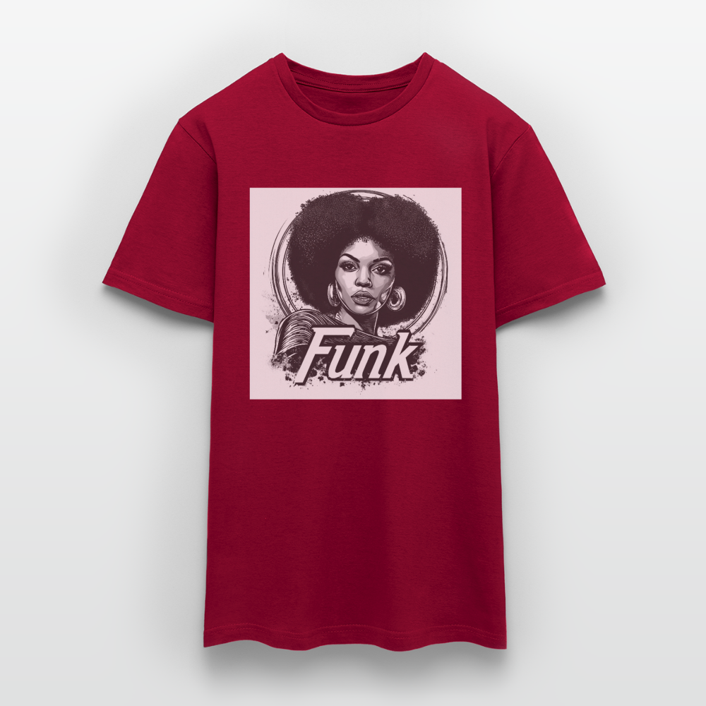 Funk Queen: Power in Motion, T-shirt herr - tegelröd