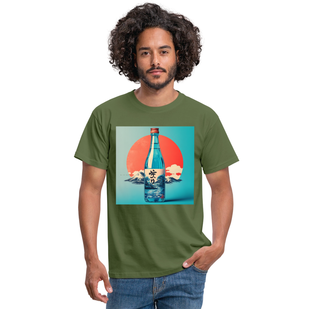 Stillhet i glas, T-shirt herr - Militärgrön