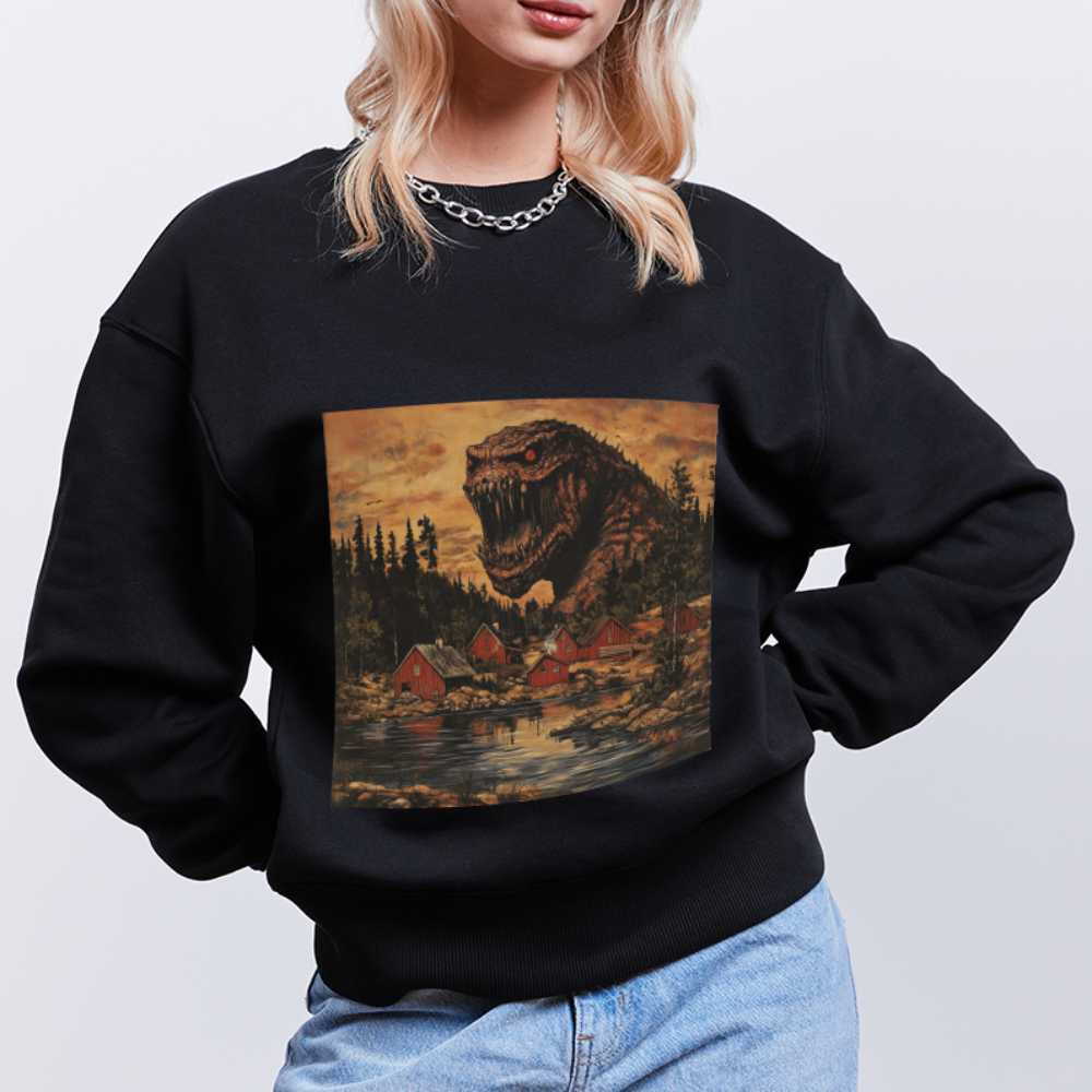 När Draken Vaknade vid Siljan, Ekologisk oversizetröja RADDER unisex från Stanley/Stella - svart