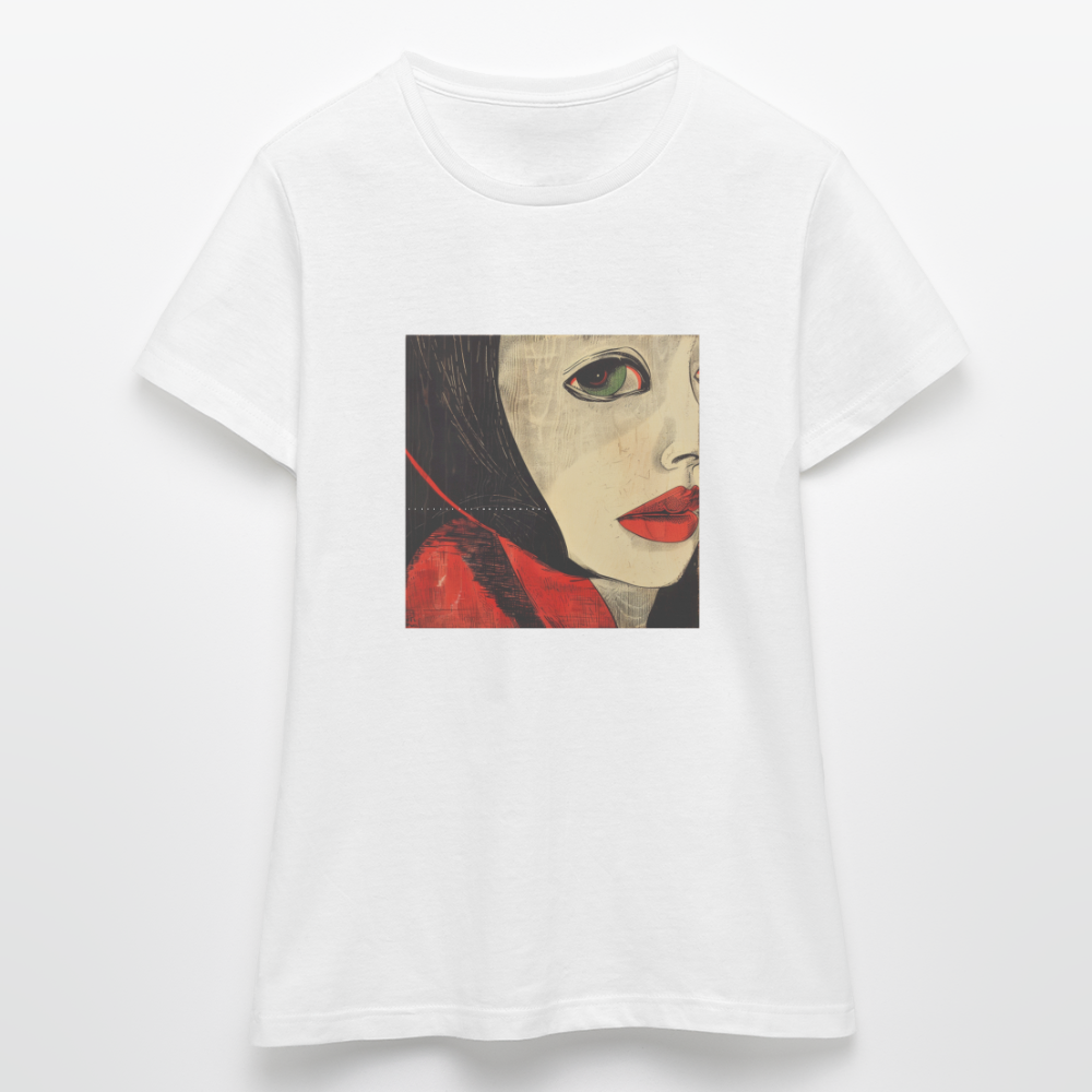 Fiskarfruns öga, T-shirt dam - vit