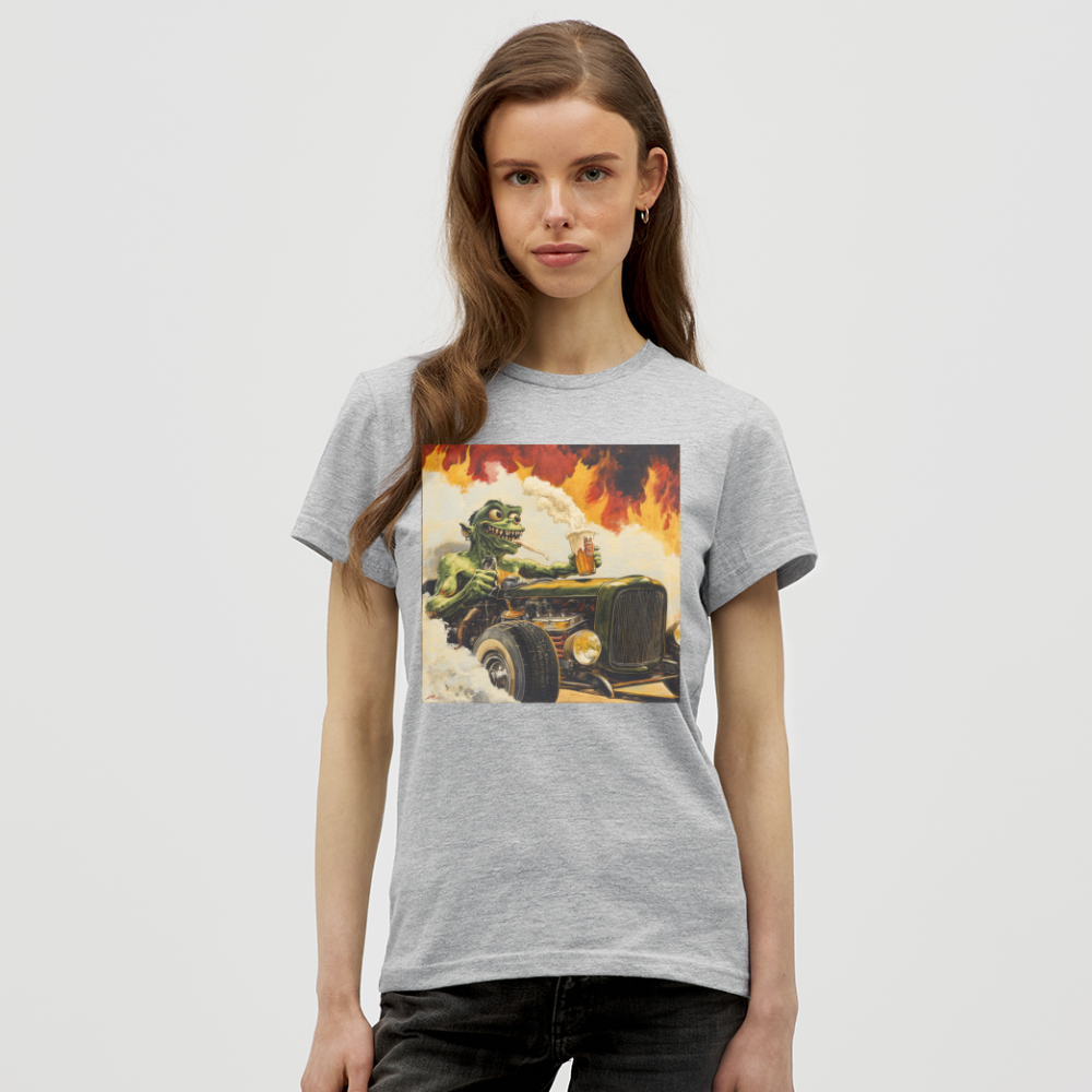 Ragg-Rex, T-shirt dam - gråmelerad
