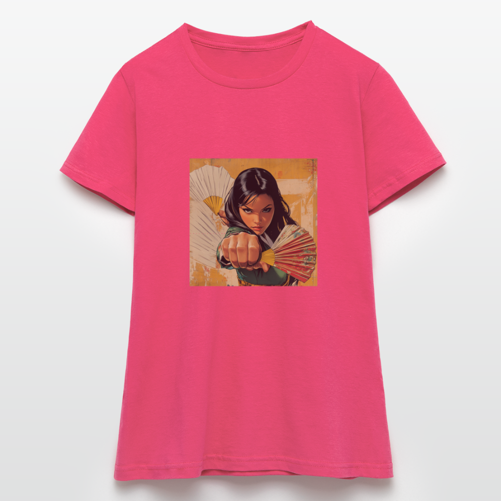 Blå Lotus , T-shirt dam - azalea