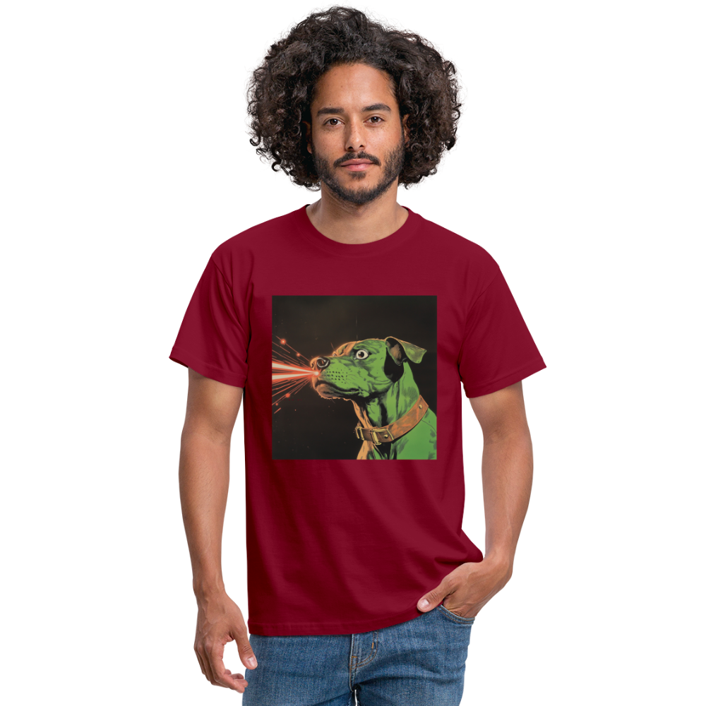 Strålhunden, T-shirt herr - tegelröd