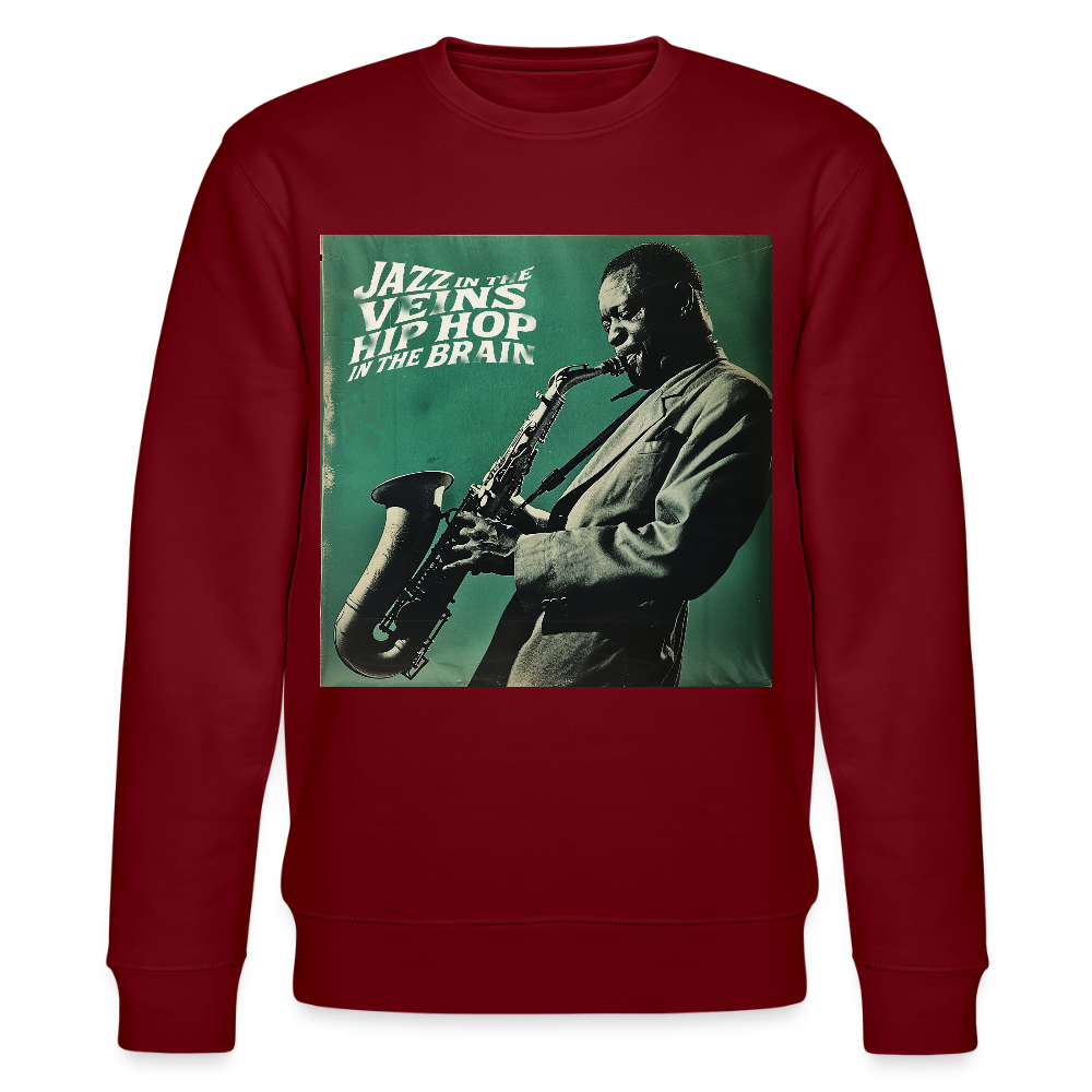 Groove in the Mind, Ekologisk sweatshirt CHANGER unisex från Stanley/Stella - vinröd