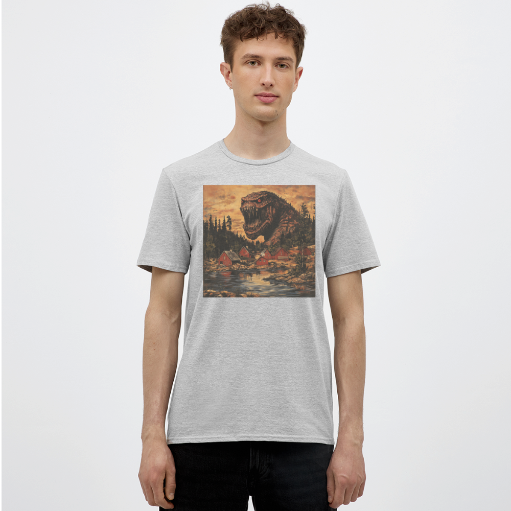 När Draken Vaknade vid Siljan, T-shirt herr - gråmelerad