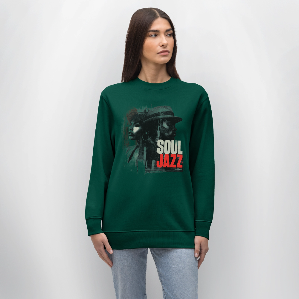Soul Jazz Experience, Ekologisk sweatshirt CHANGER unisex från Stanley/Stella - skogsgrön