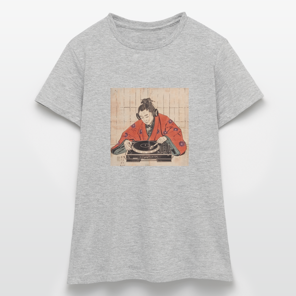 Echo från Edo, T-shirt dam - gråmelerad