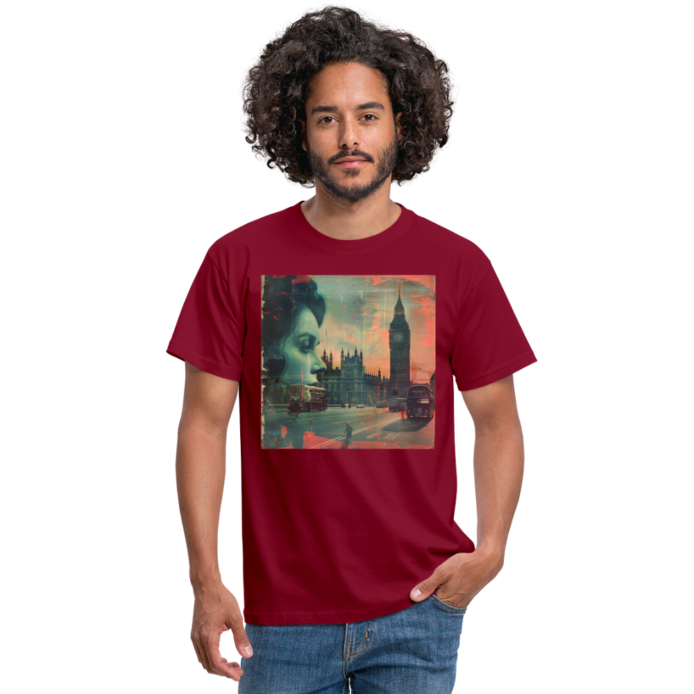 The Beat of London, T-shirt herr - tegelröd