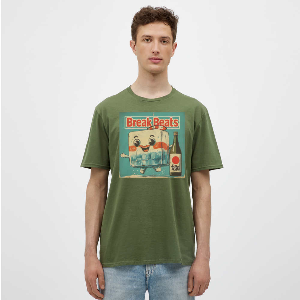 Nippon Break Beats, T-shirt herr - Militärgrön