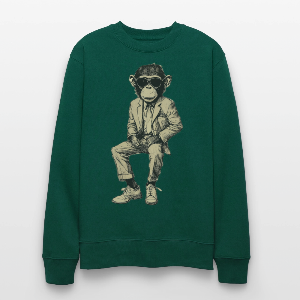 Mod Monkey, Ekologisk sweatshirt CHANGER unisex från Stanley/Stella - skogsgrön