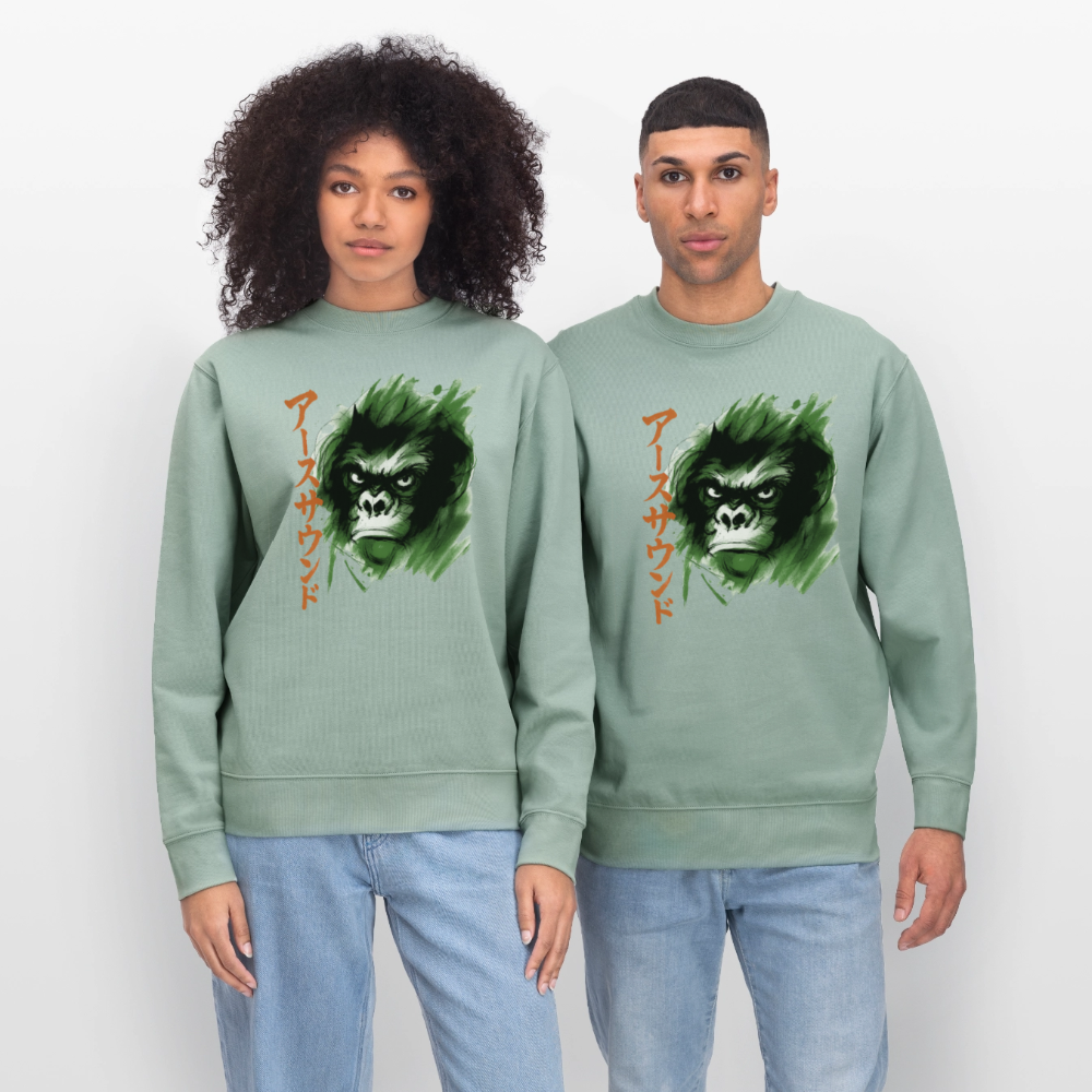 Earth Sound, Ekologisk sweatshirt CHANGER unisex från Stanley/Stella - ljus grågrön