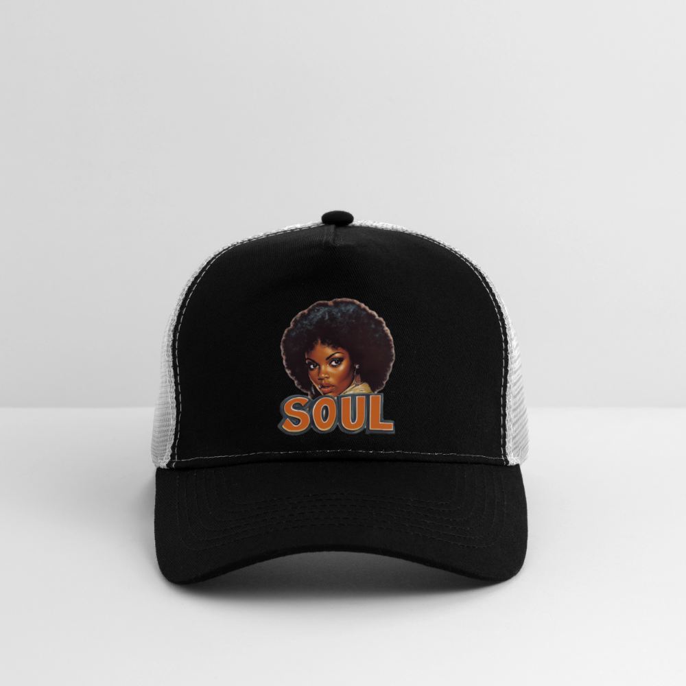 Soulful Vibes, Trucker Cap - svart/stengrå