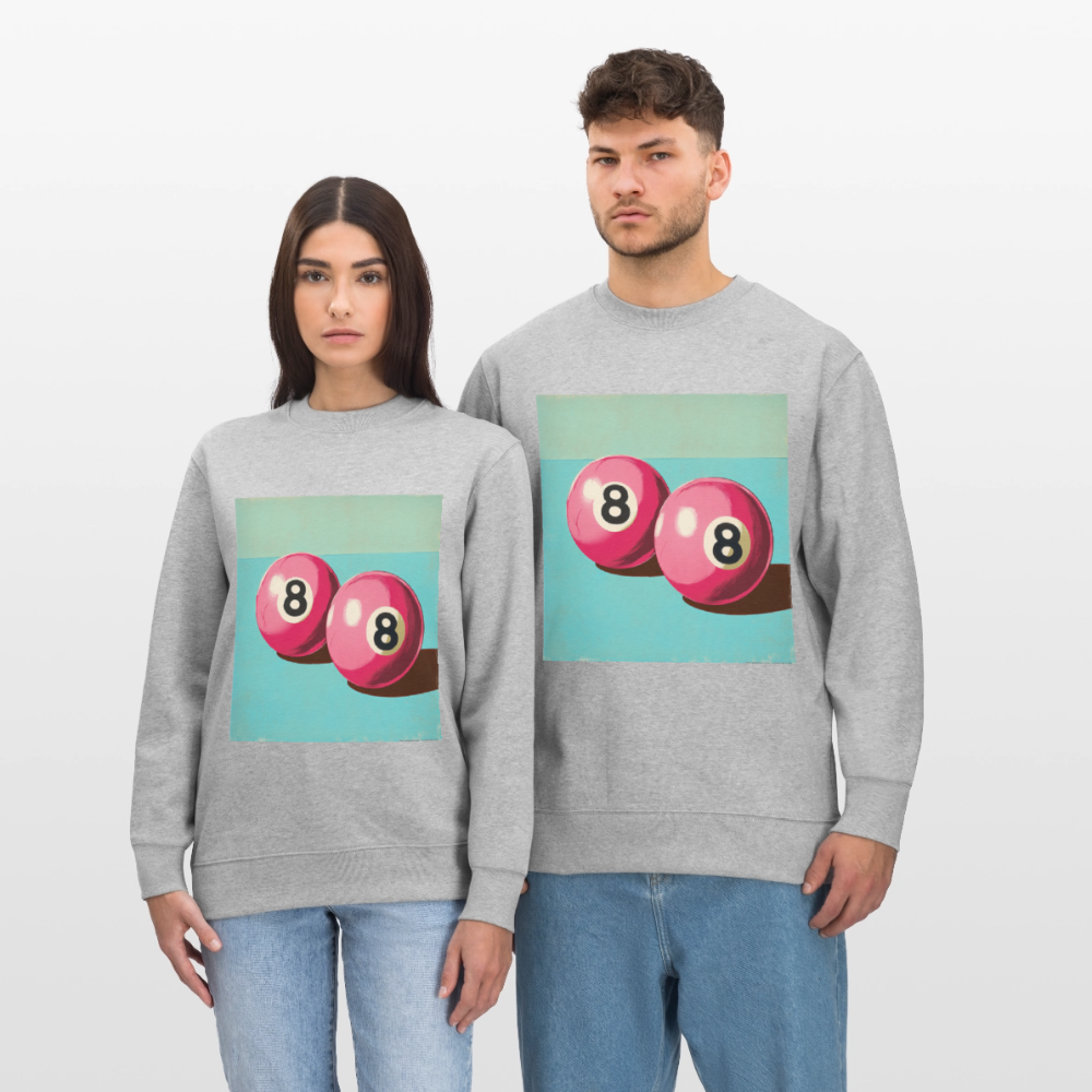 Rosa Rivaler, Ekologisk sweatshirt CHANGER unisex från Stanley/Stella - gråmelerad