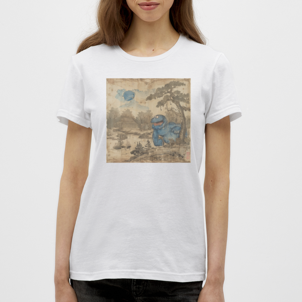 Uramiko vid floden, T-shirt dam - vit