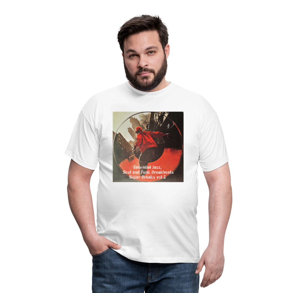 Super Breaks vol 2, T-shirt herr - vit