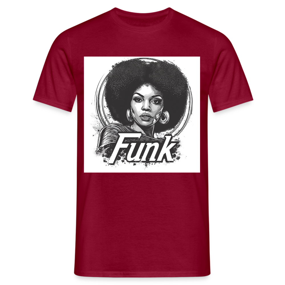 Funk Queen: Power in Motion, T-shirt herr - tegelröd