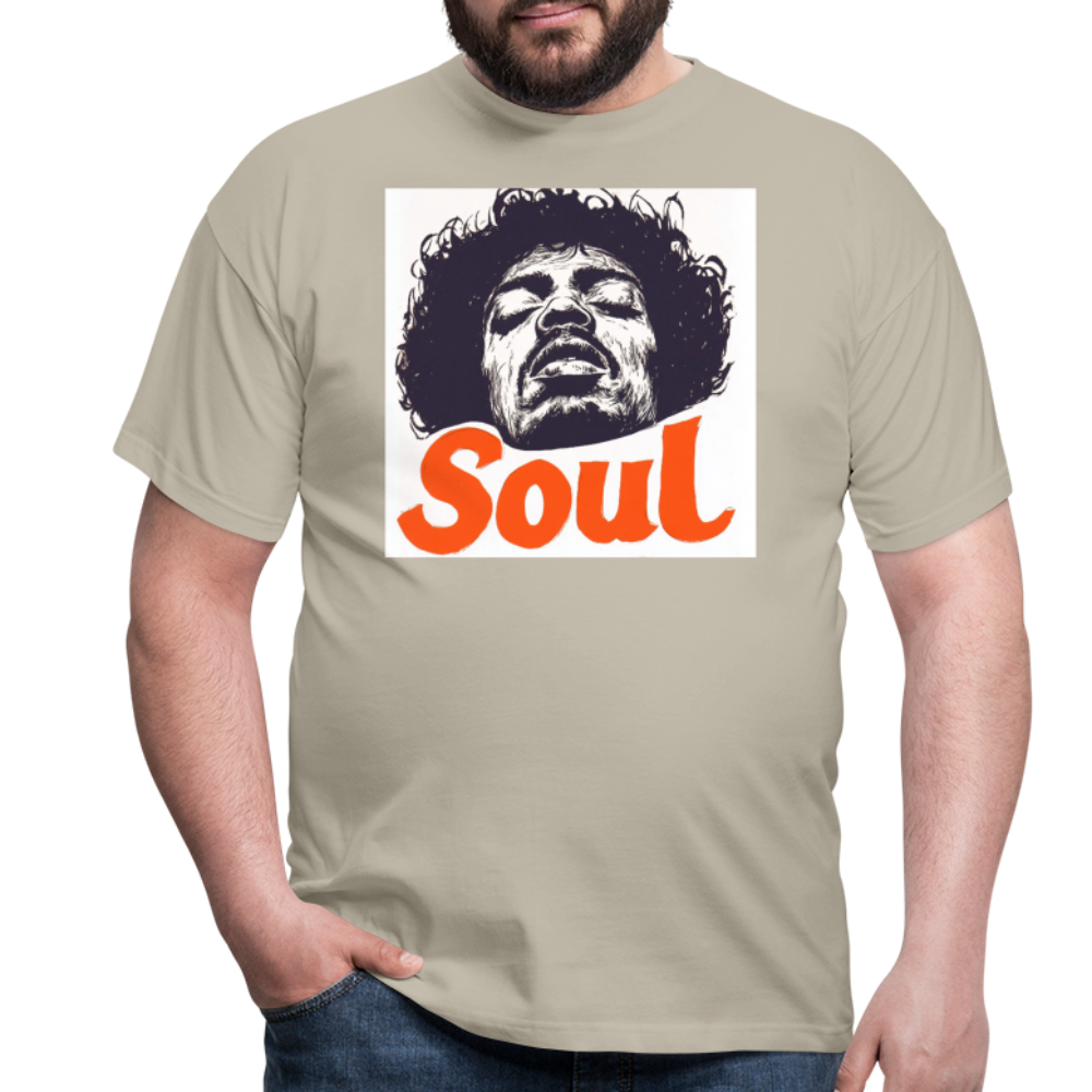 Kärlek, frihet och rättvisa, T-shirt herr - sandbeige