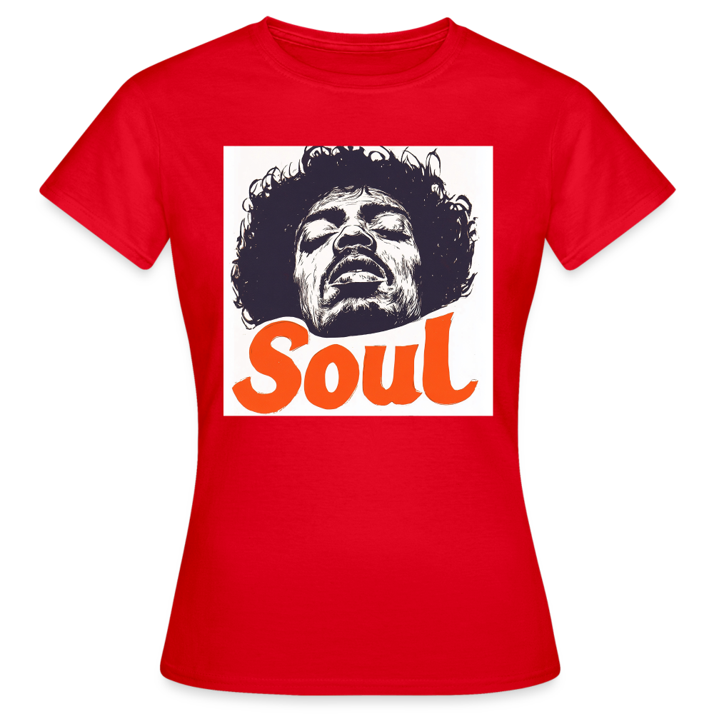 Soul, T-shirt dam - röd