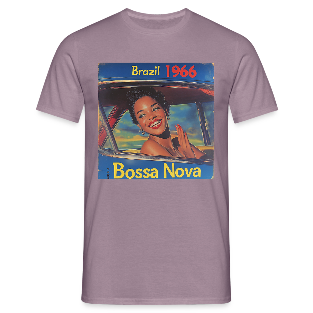 Isabela Costa, brazil 1966, T-shirt herr - lilagrå