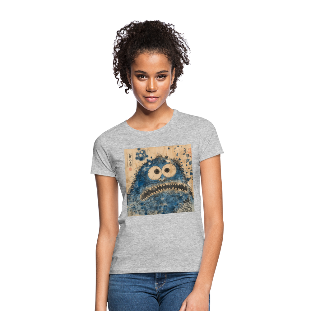Uramiko ramlar i vattnet, T-shirt dam - gråmelerad