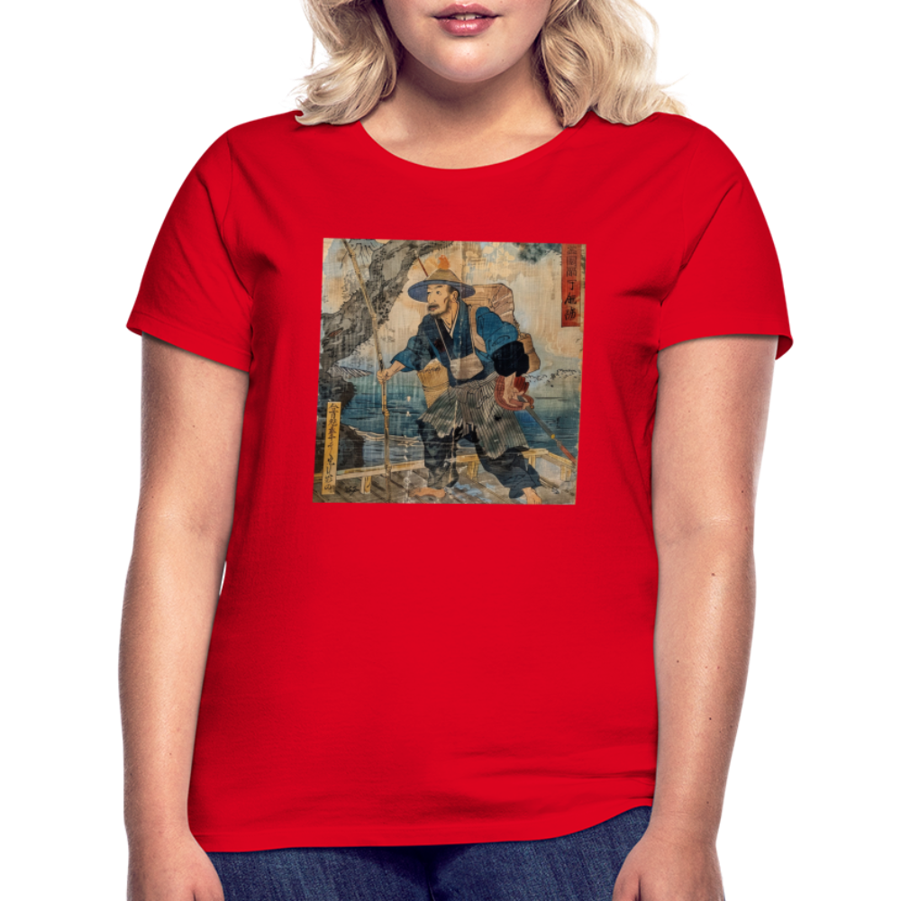 Fiskaren som bytte karriär, T-shirt dam - röd
