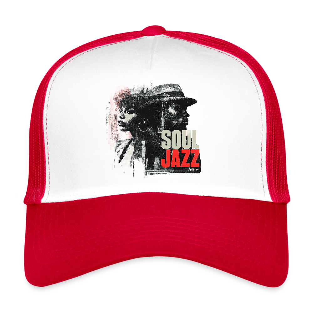 Soul Jazz Experience, Trucker Cap - vit/röd