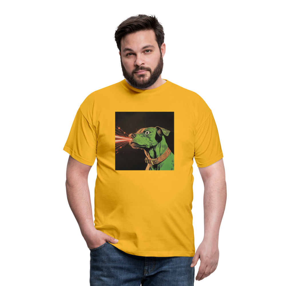 Strålhunden, T-shirt herr - gul