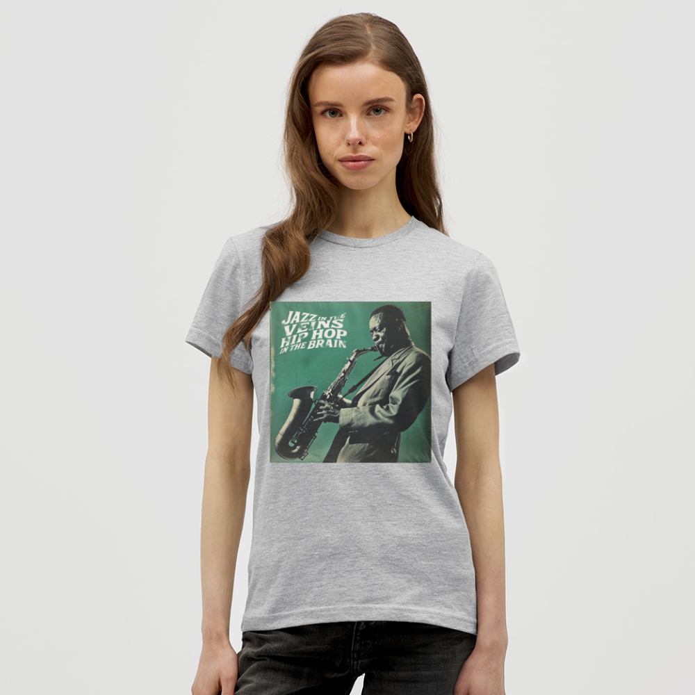 Groove in the Mind, T-shirt dam - gråmelerad