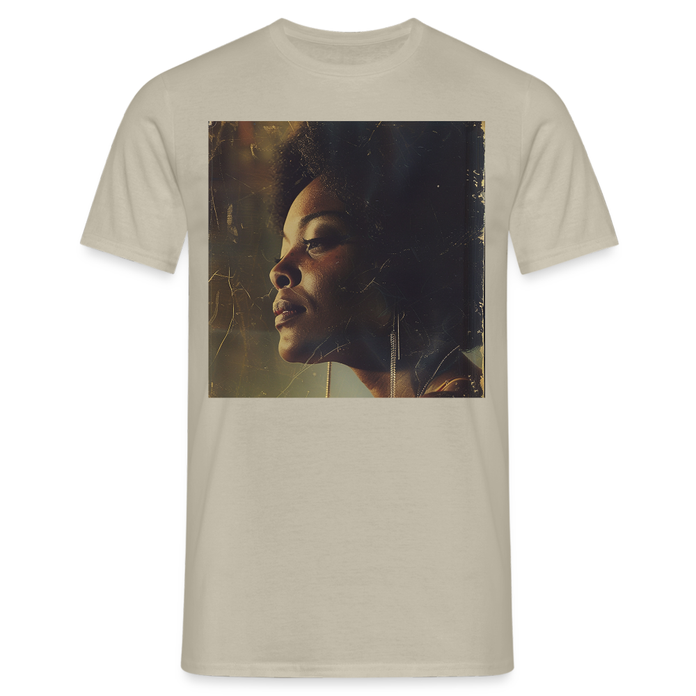 Echoes of Blue, T-shirt herr - sandbeige