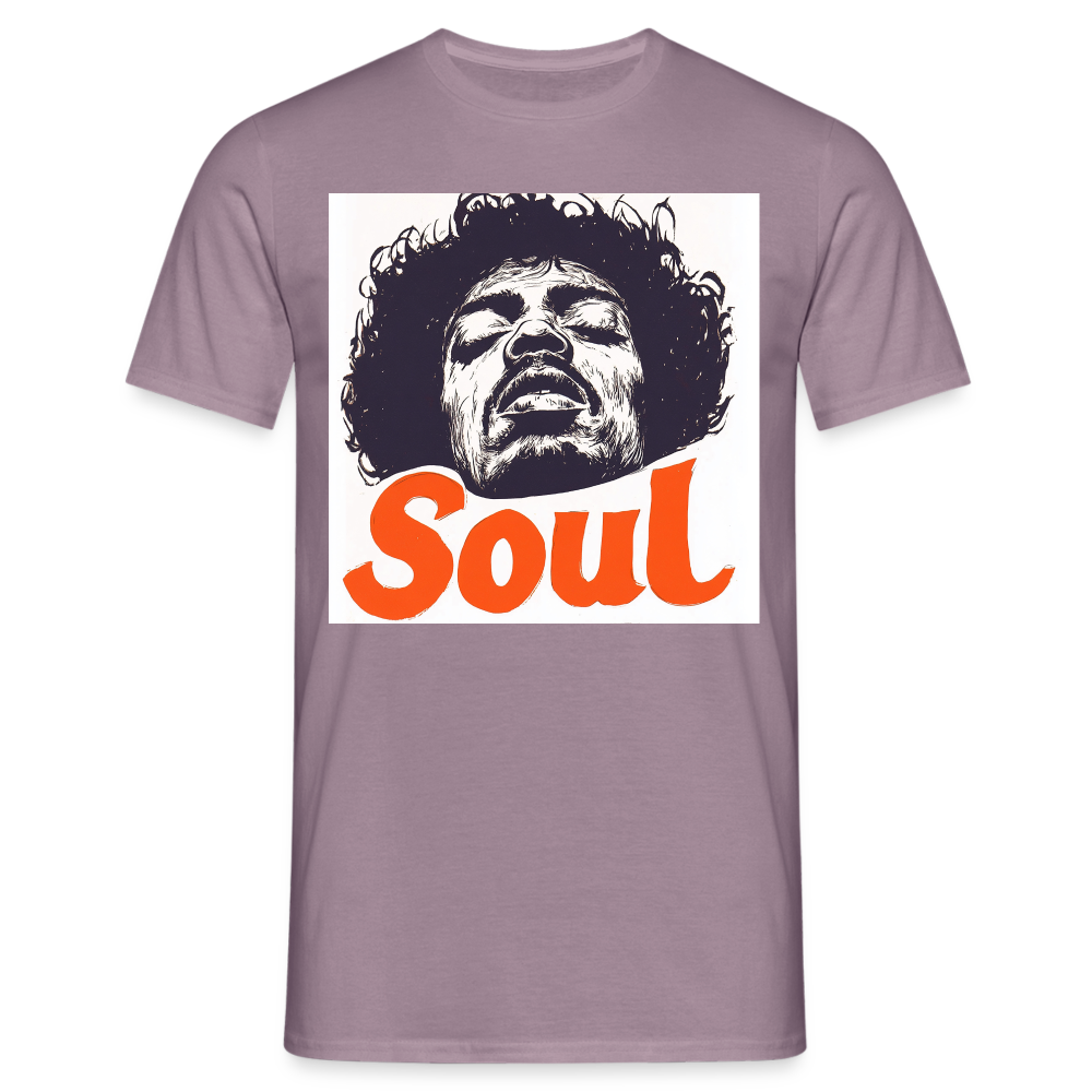 Kärlek, frihet och rättvisa, T-shirt herr - lilagrå