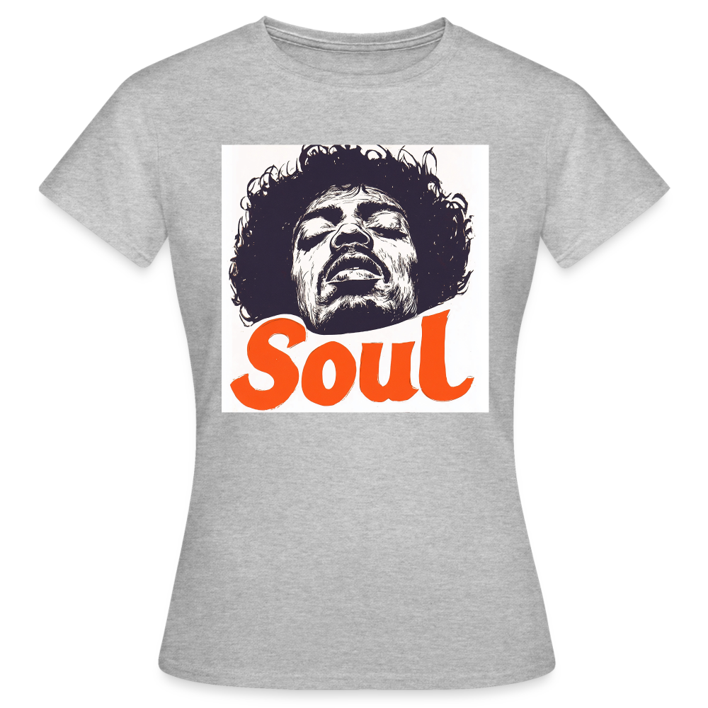 Soul, T-shirt dam - gråmelerad