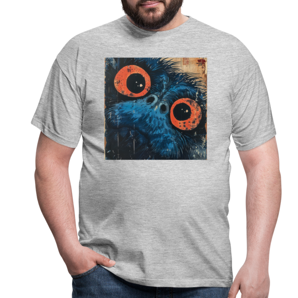 Den blå vännen, T-shirt herr - gråmelerad