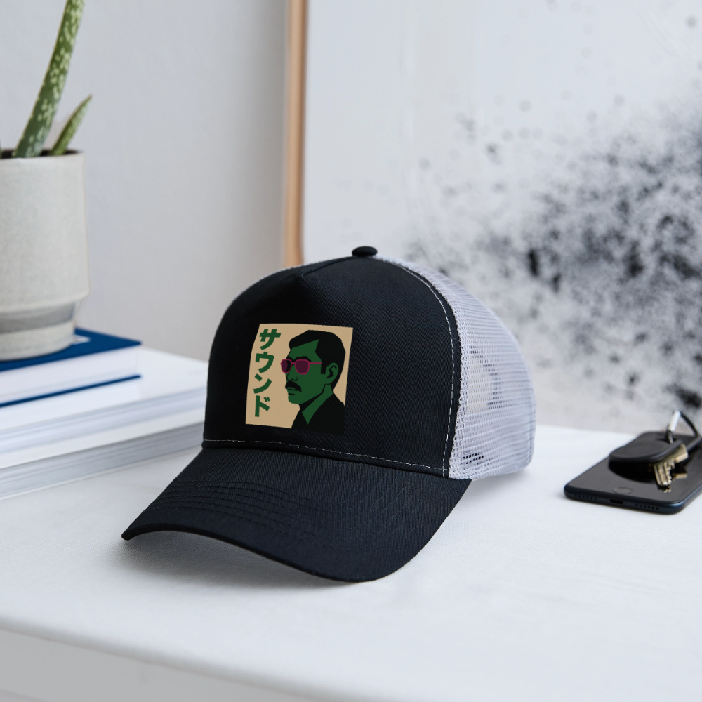 Nippon Sound, Trucker Cap - svart/stengrå