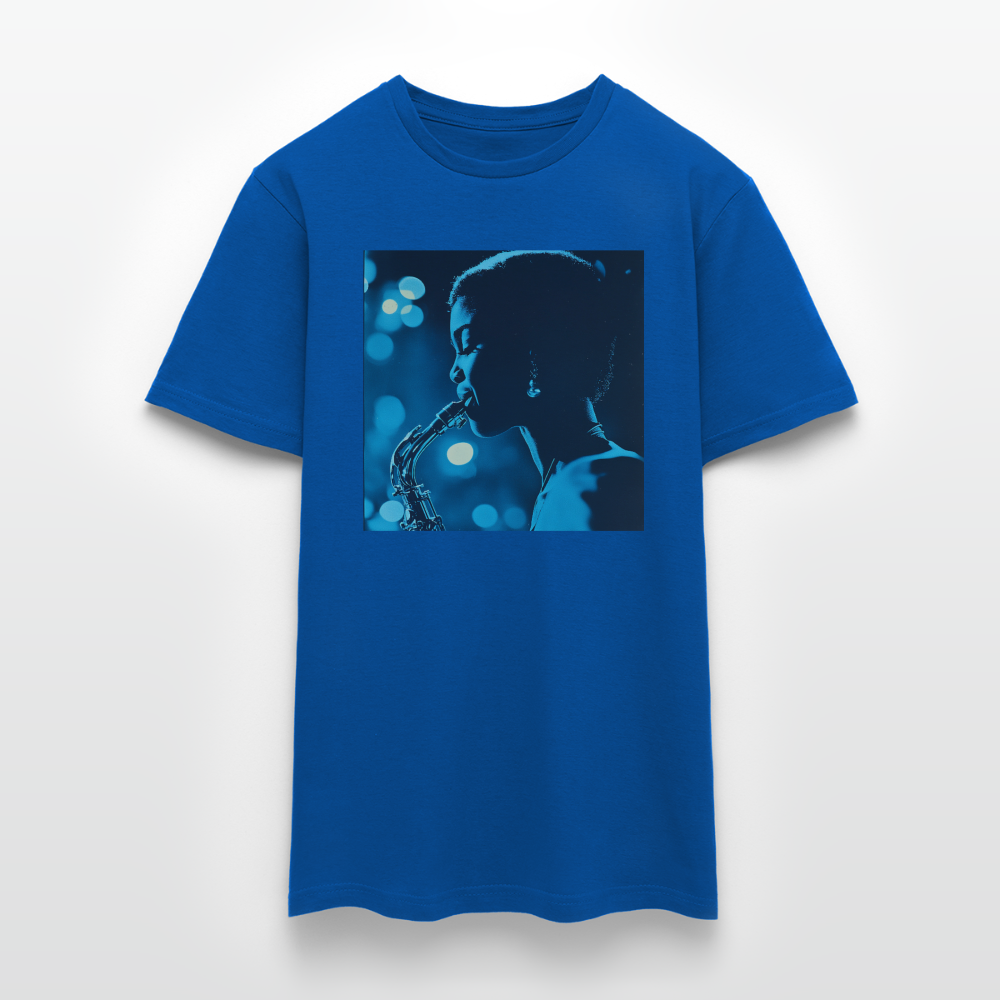 Blå toner i skymningen, T-shirt herr - kungsblå