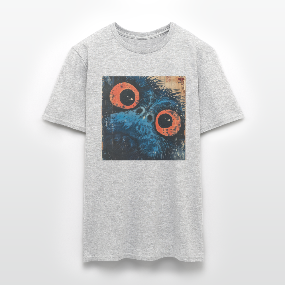 Den blå vännen, T-shirt herr - gråmelerad