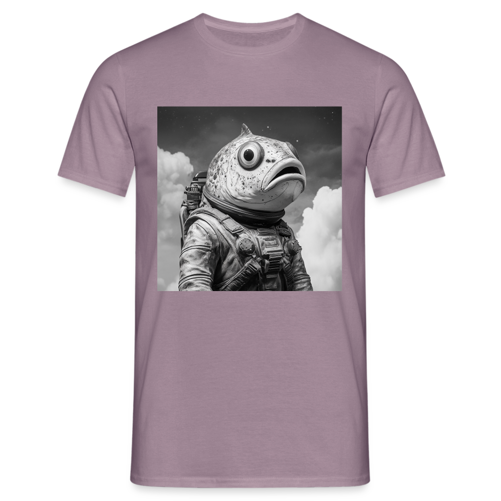 En ensam simtur i universum, T-shirt herr - lilagrå