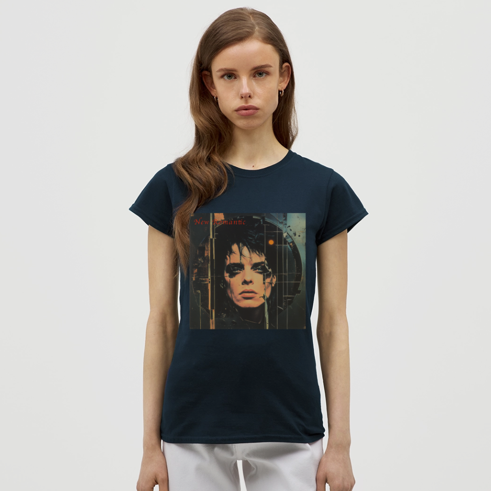 New Romance, T-shirt dam - marinblå