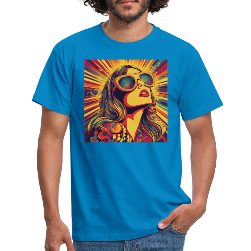 Disco Fever, T-shirt herr - kungsblå