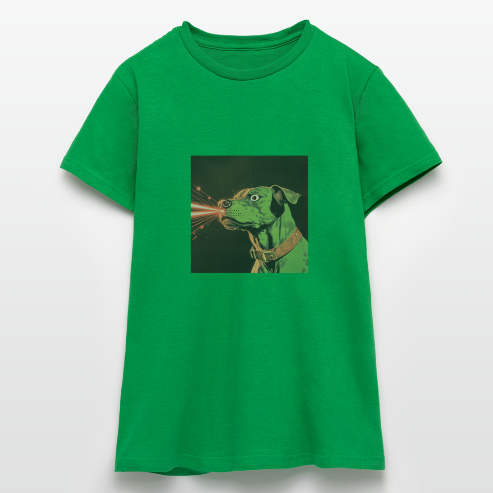 Strålhunden, T-shirt dam - kellygrön