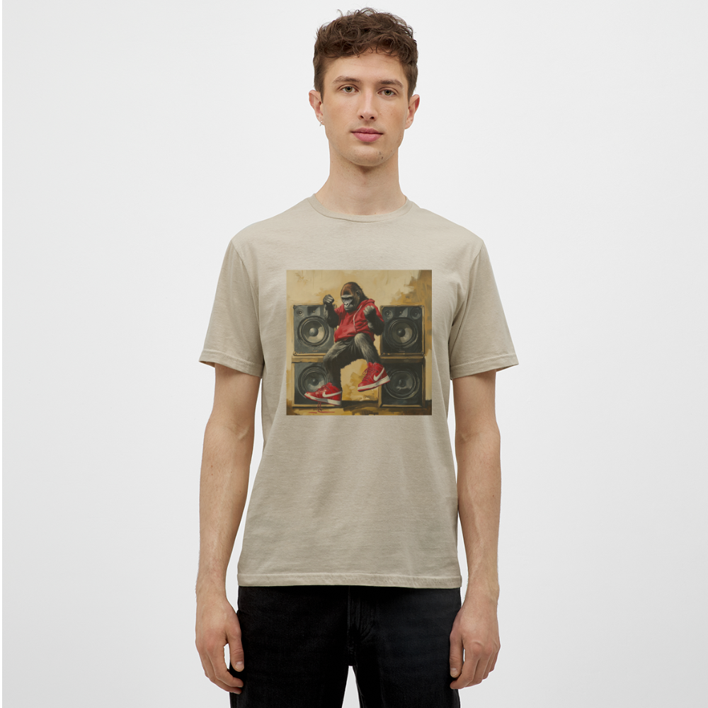 Stora Steg och Tunga Beats, T-shirt herr - sandbeige