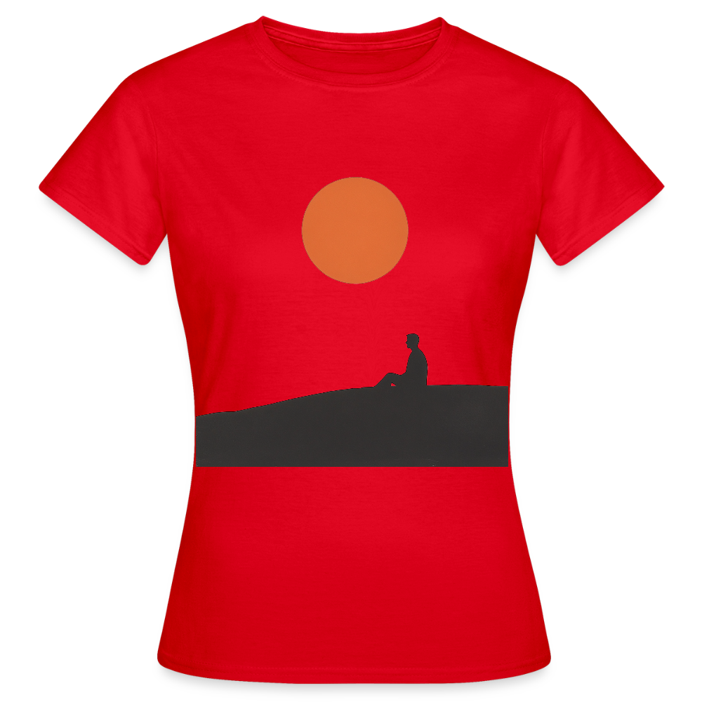 Under the sun, T-shirt dam - röd