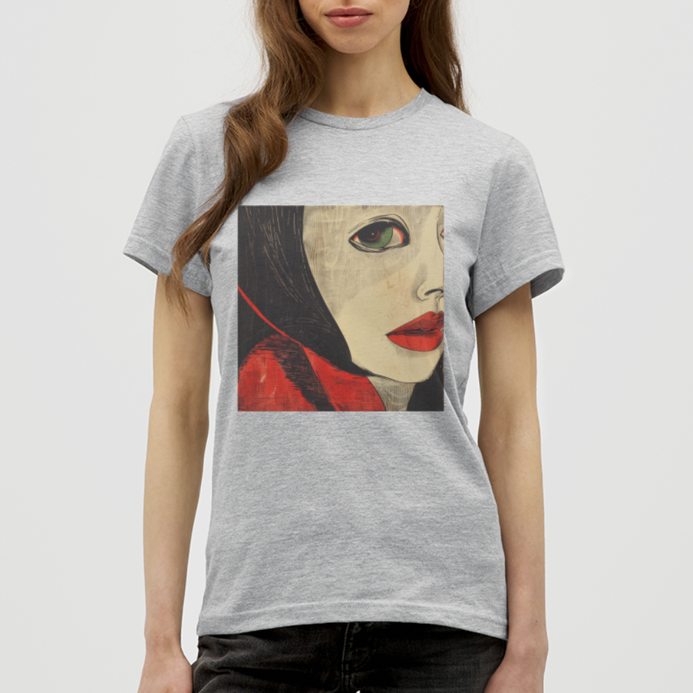Fiskarfruns öga, T-shirt dam - gråmelerad