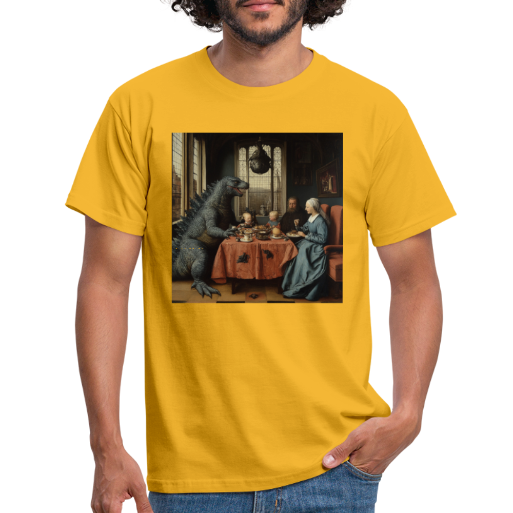 Familjens Fest med Gäst,T-shirt herr - gul