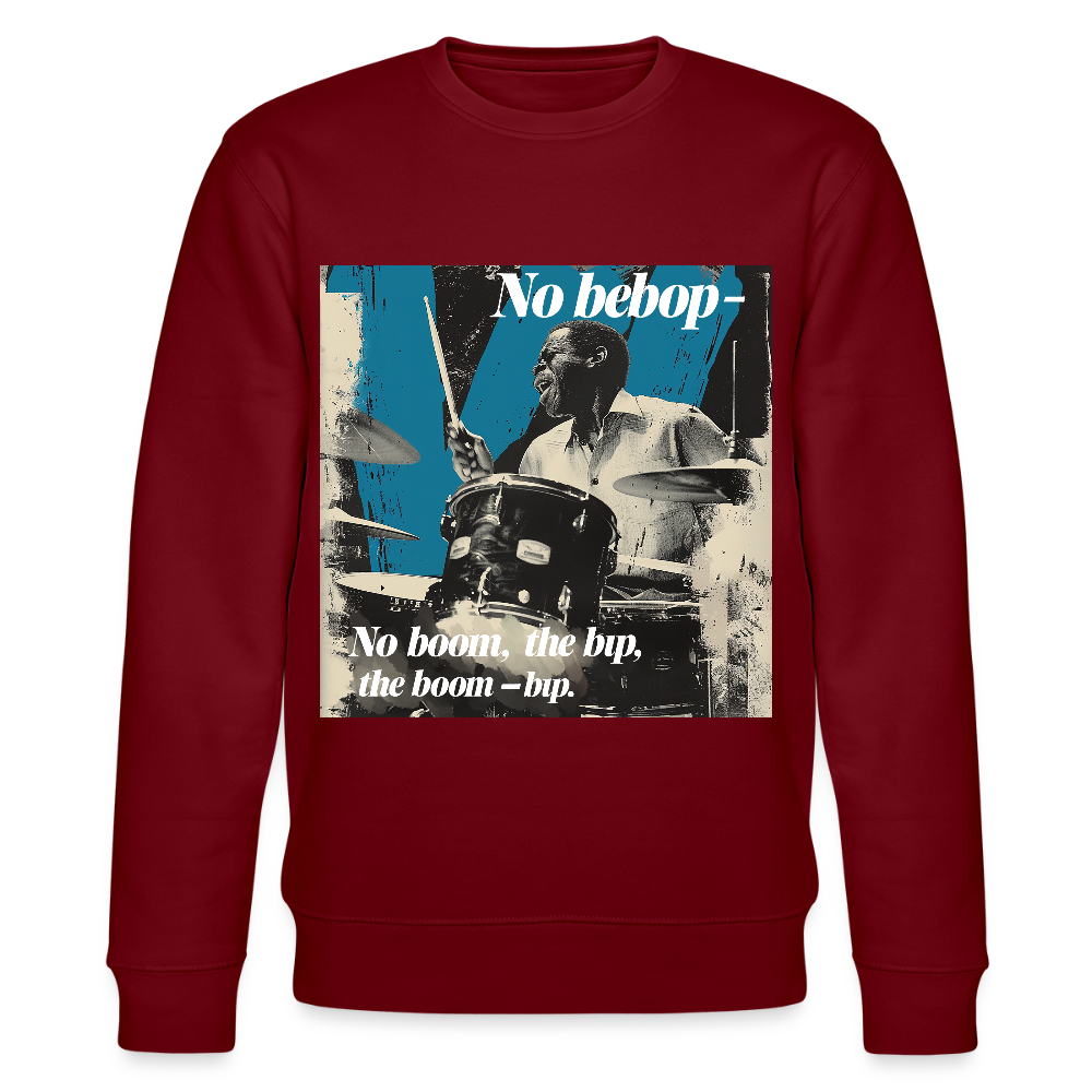 Push It Bebop, Ekologisk sweatshirt CHANGER unisex från Stanley/Stella - vinröd