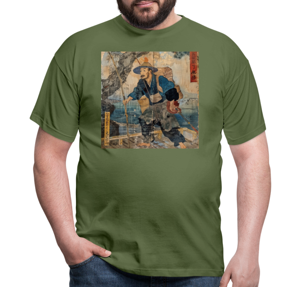 Fiskaren som bytte karriär, T-shirt herr - Militärgrön