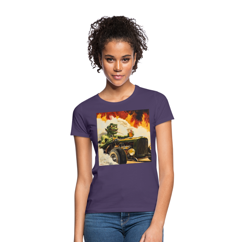 Ragg-Rex, T-shirt dam - mörklila