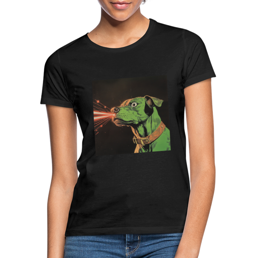 Strålhunden, T-shirt dam - svart